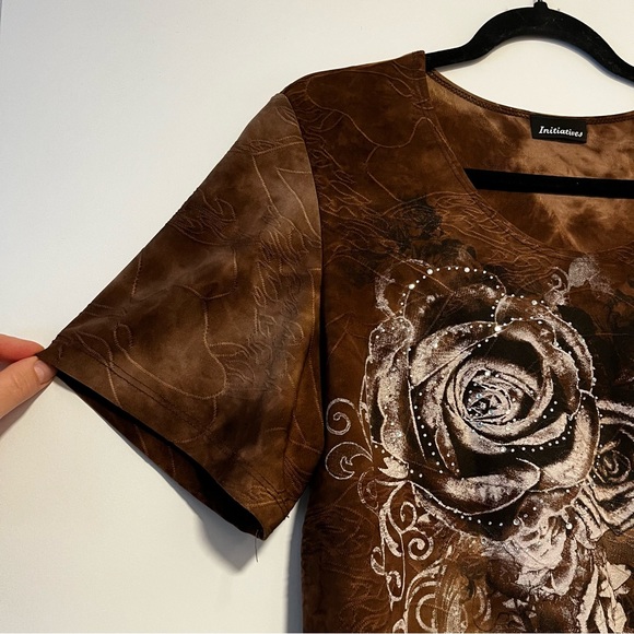 Initiatives | Y2K Rhinestone Tee Shirt - Picture 3 of 15